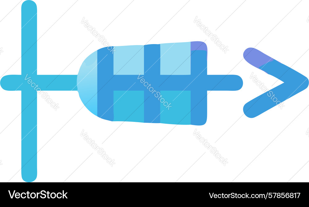 Horizontal control lever or switch icon design Vector Image