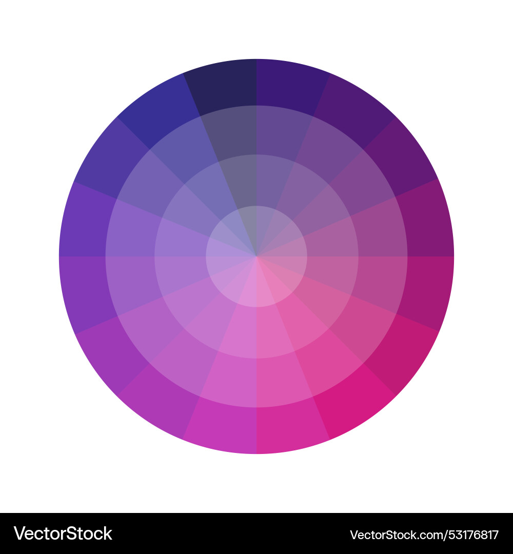 Raspberry red crimson circular palette color Raspberry red crimson circular palette color vector image