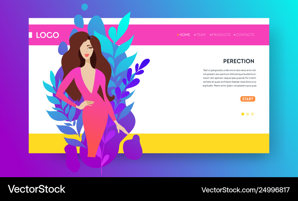 Web page design templates for beauty spa Web page design templates for beauty spa Vector Image