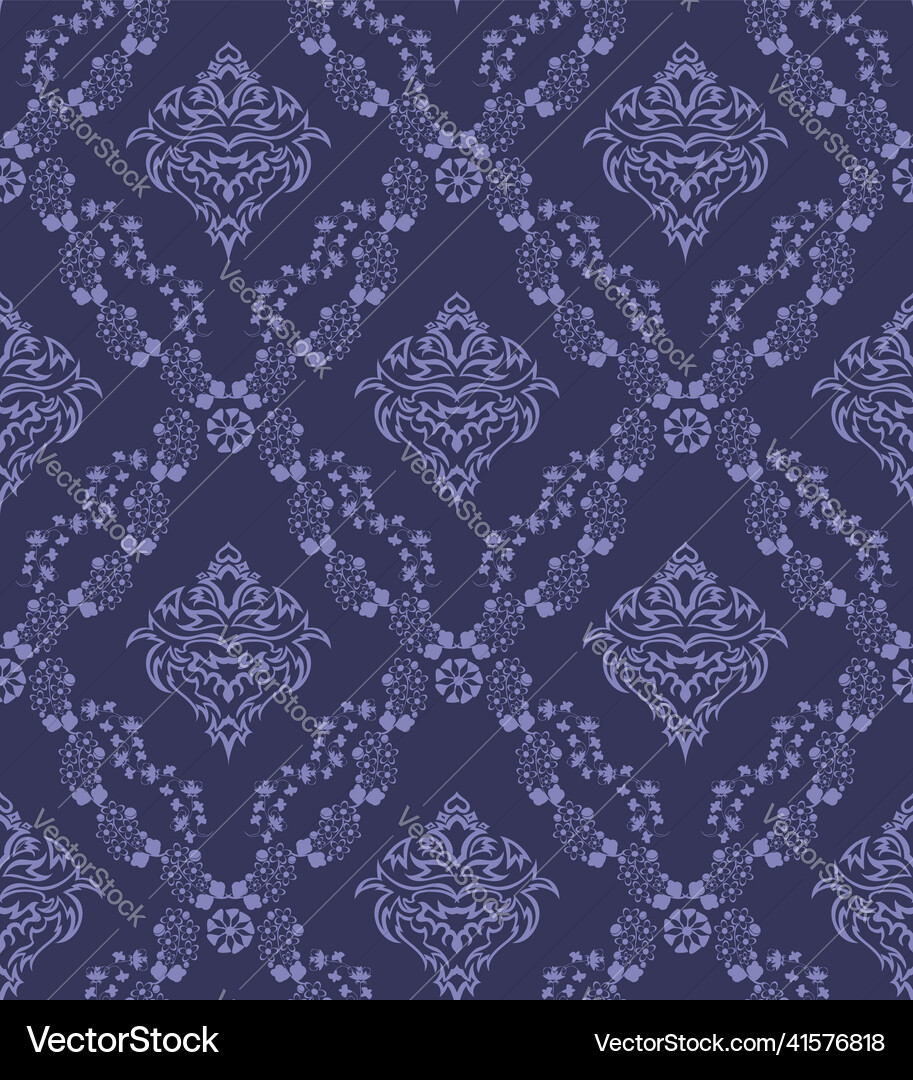 Damask seamless pattern Damask seamless pattern vector image
