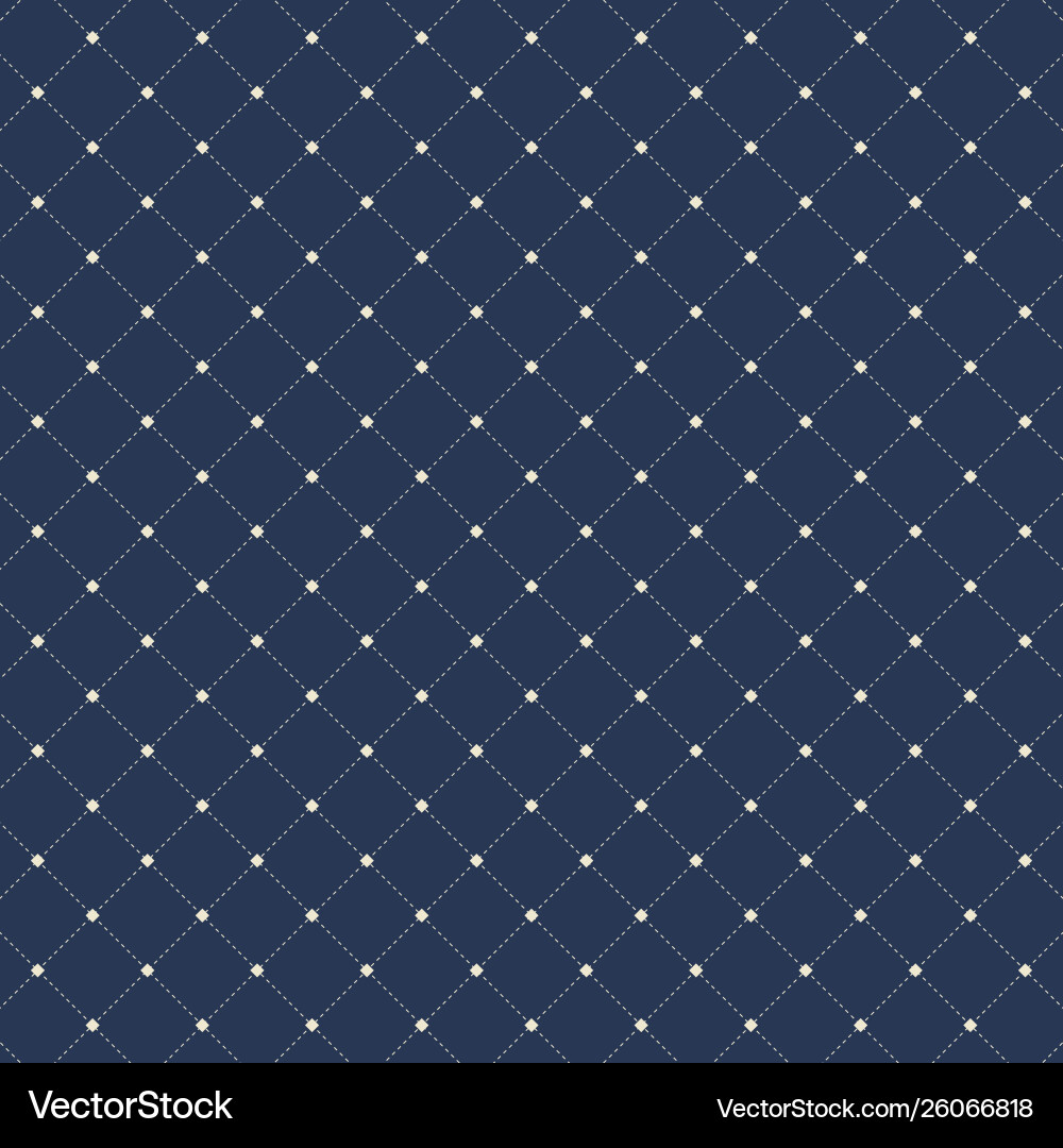 Dashed Square Pattern - Dark Background vector image