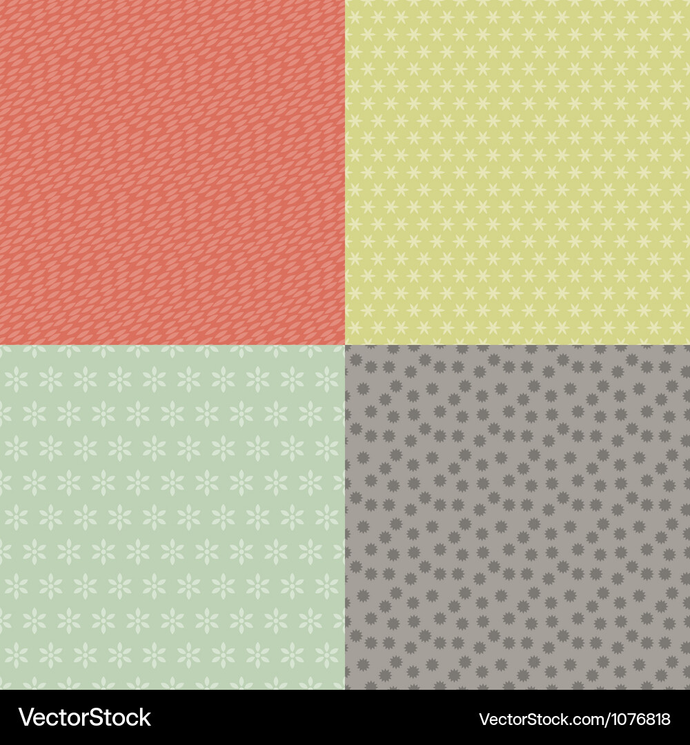 Retro Geometric Patterns Vector Image