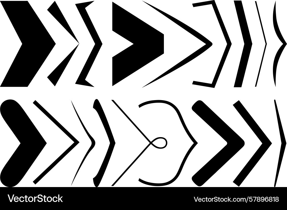 Set of different angle brackets Vector Image