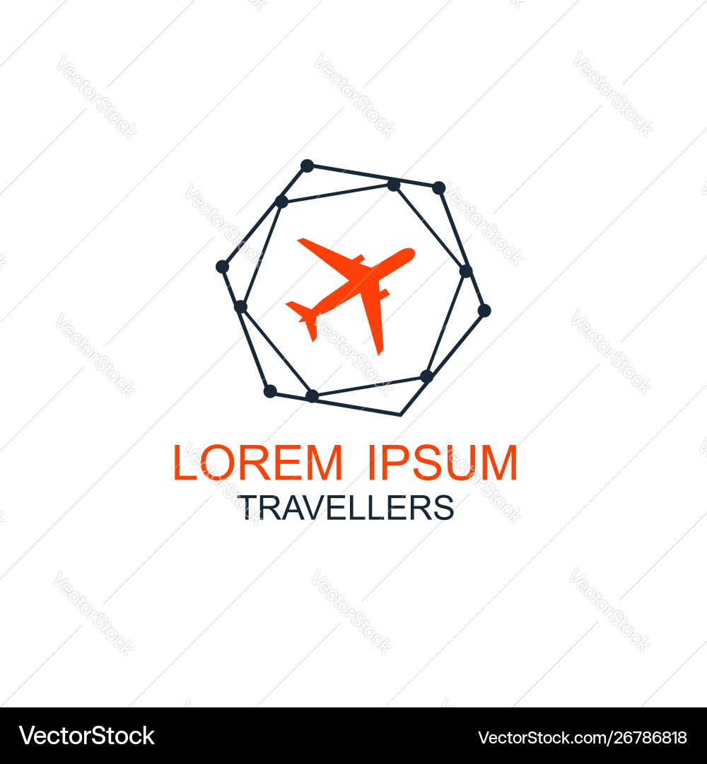 Travel logo holidays tourism business trip Travel logo holidays tourism business trip vector image