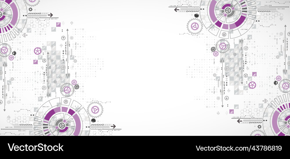 Abstract background circle technology or science Abstract background circle technology or science vector image