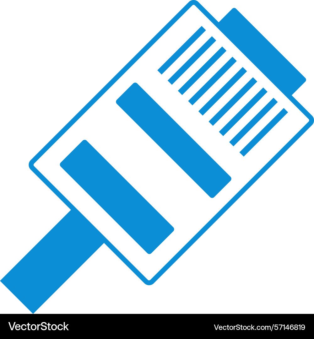 Computer port icon design Vector Image