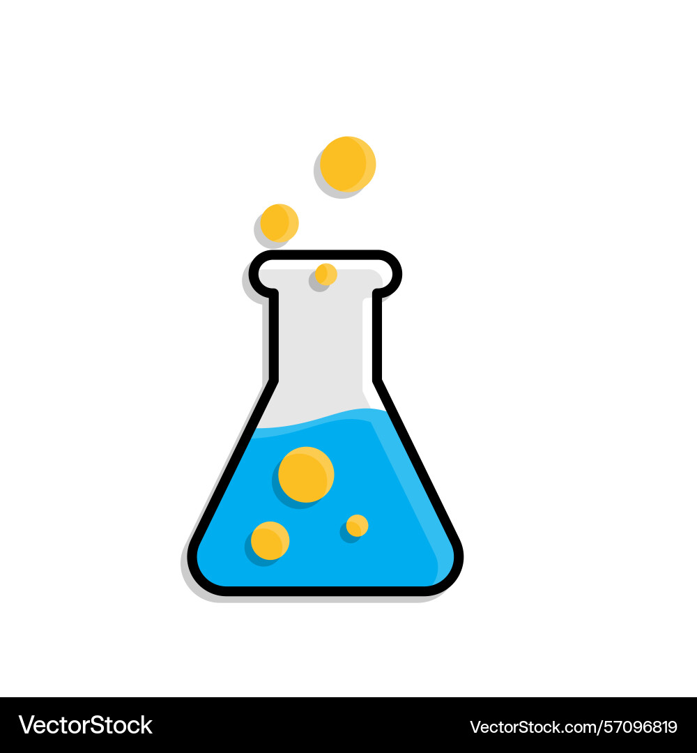 Education icon chemistry symbol beaker Education icon chemistry symbol beaker Vector Image