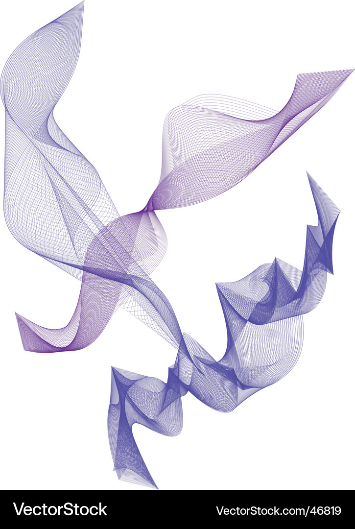 Fluid Wave Pattern Vector Image