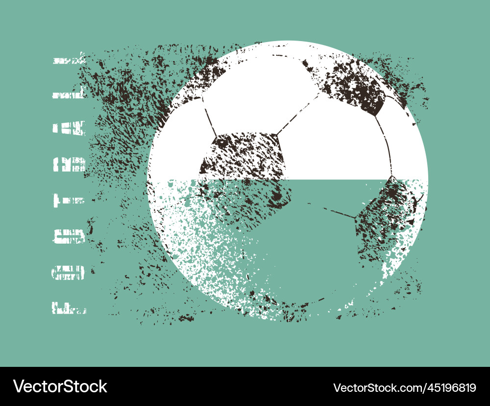 Football paint splash vintage grunge poster Football paint splash vintage grunge poster vector image