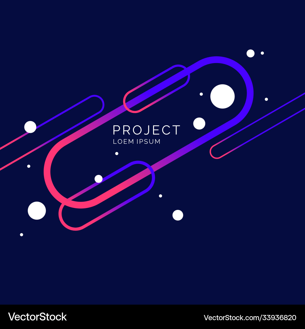 Abstract composition with dynamic and geometric Vector Image