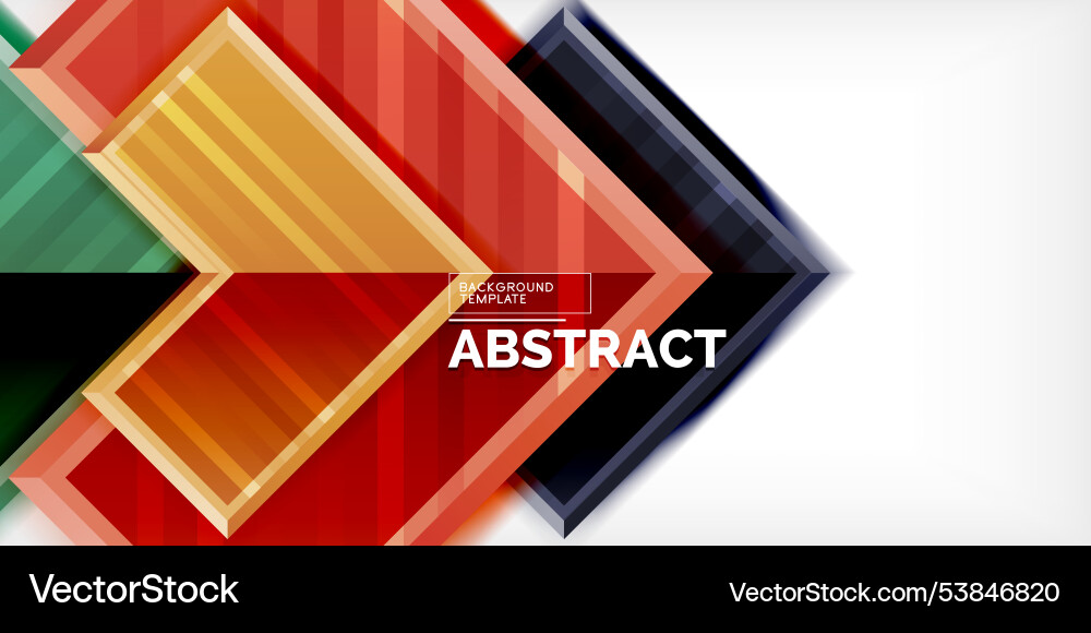 Arrow symbols created with 3d effects and line Vector Image