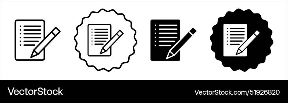 Draft icon symbol set collection simple vector image