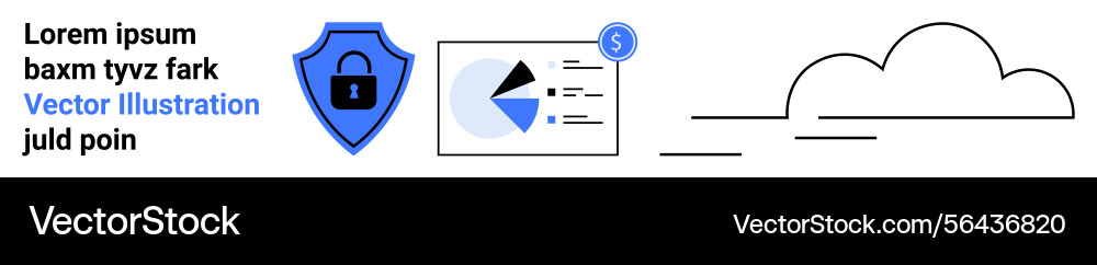 Secure data visualization with financial insights Secure data visualization with financial insights Vector Image