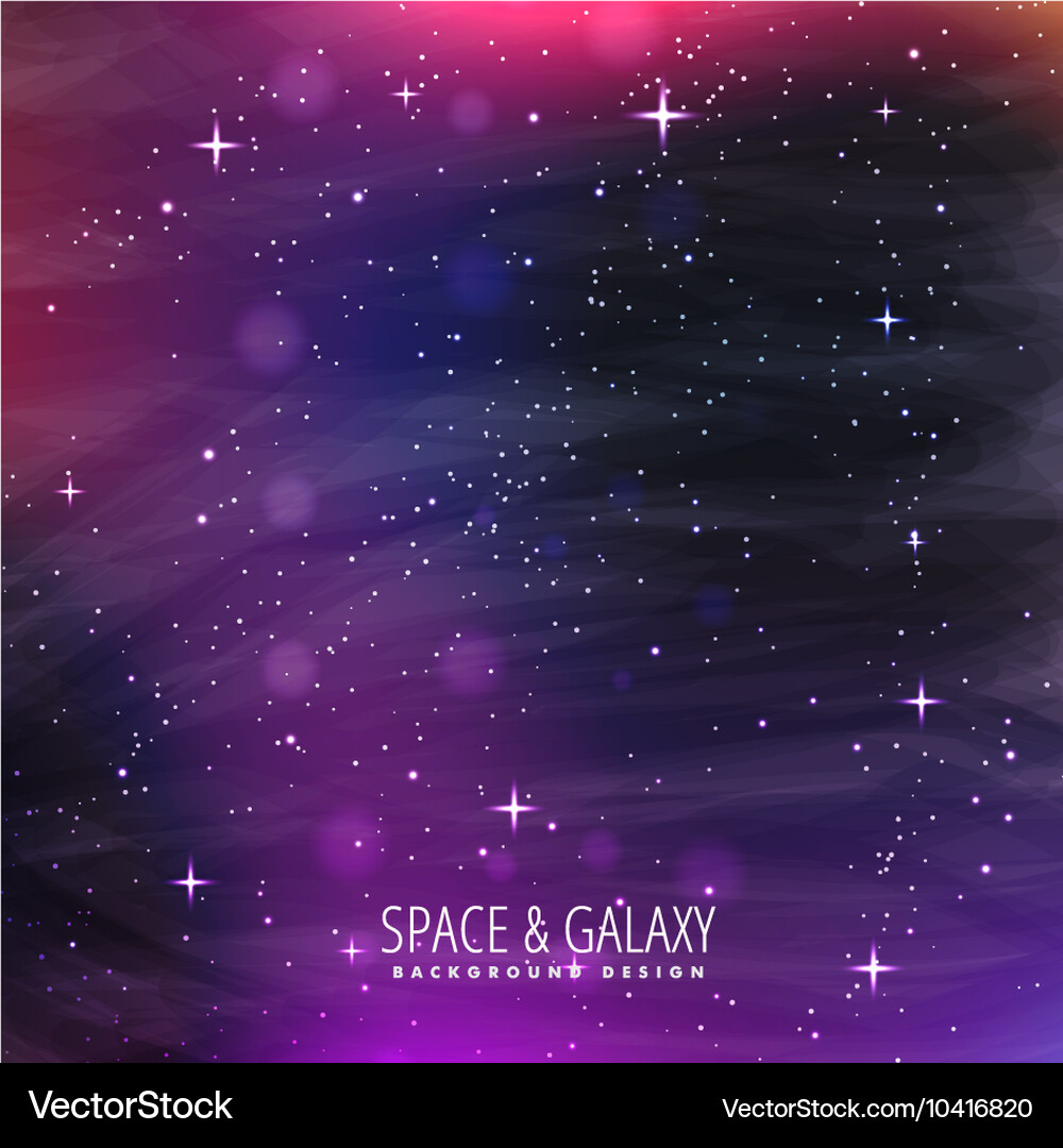 Stunning Galaxy Background Vector Image