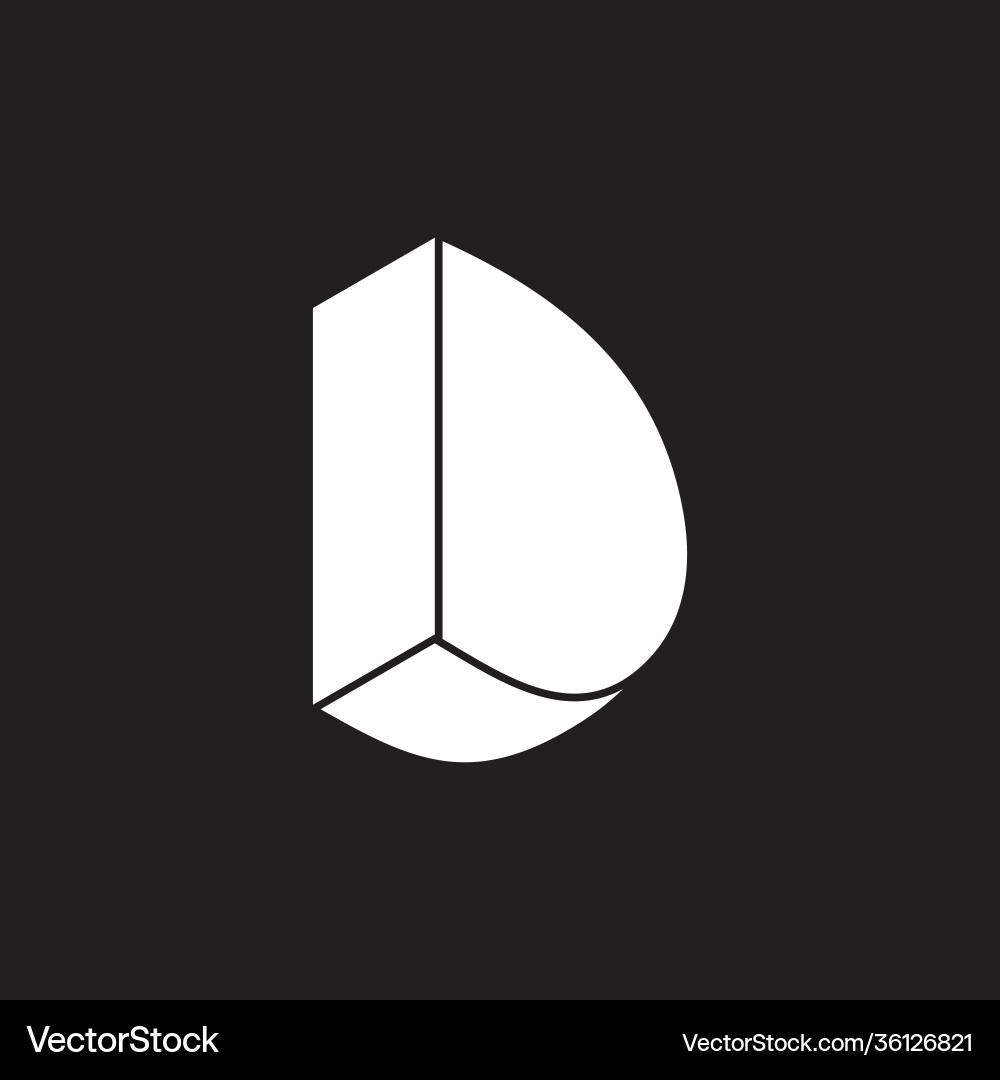 3D Letter Ld Logo Royalty Free Vector Image - VectorStock
