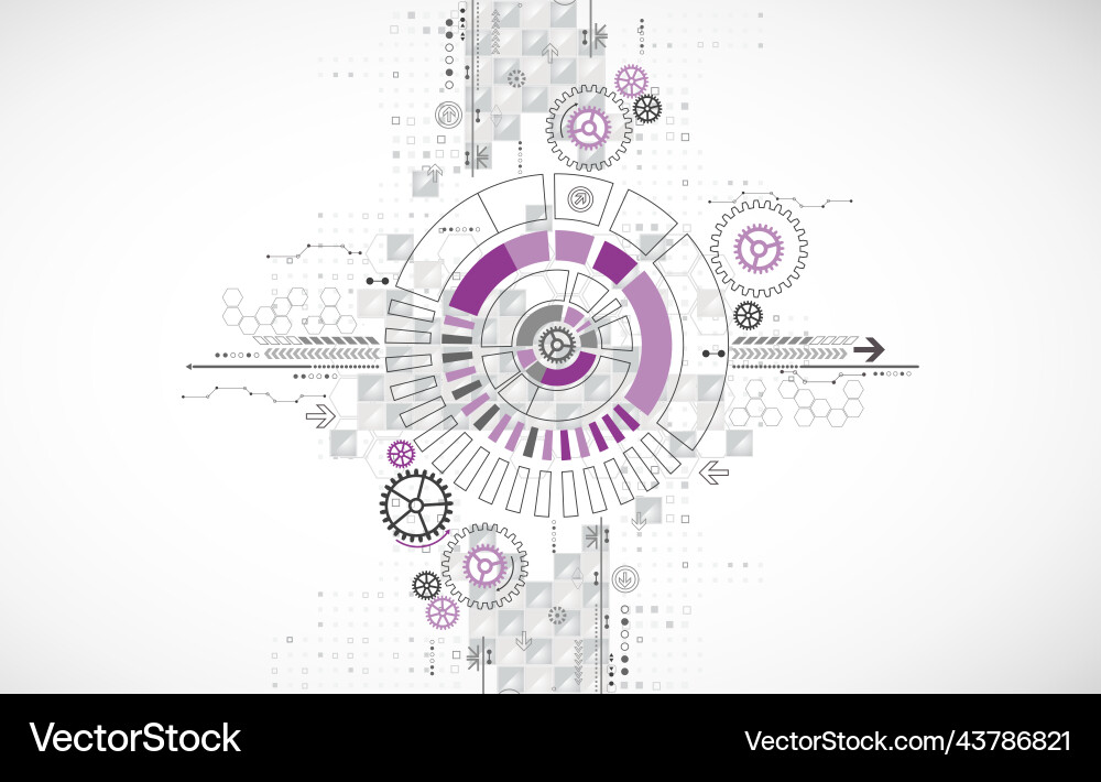 Abstract background circle technology or science Abstract background circle technology or science vector image