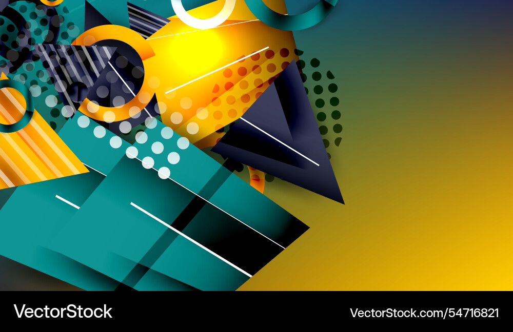 Abstract background geometric design with colorful Abstract background geometric design with colorful Vector Image