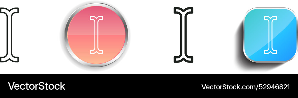 Computer mouse icon thin linear regular vector image