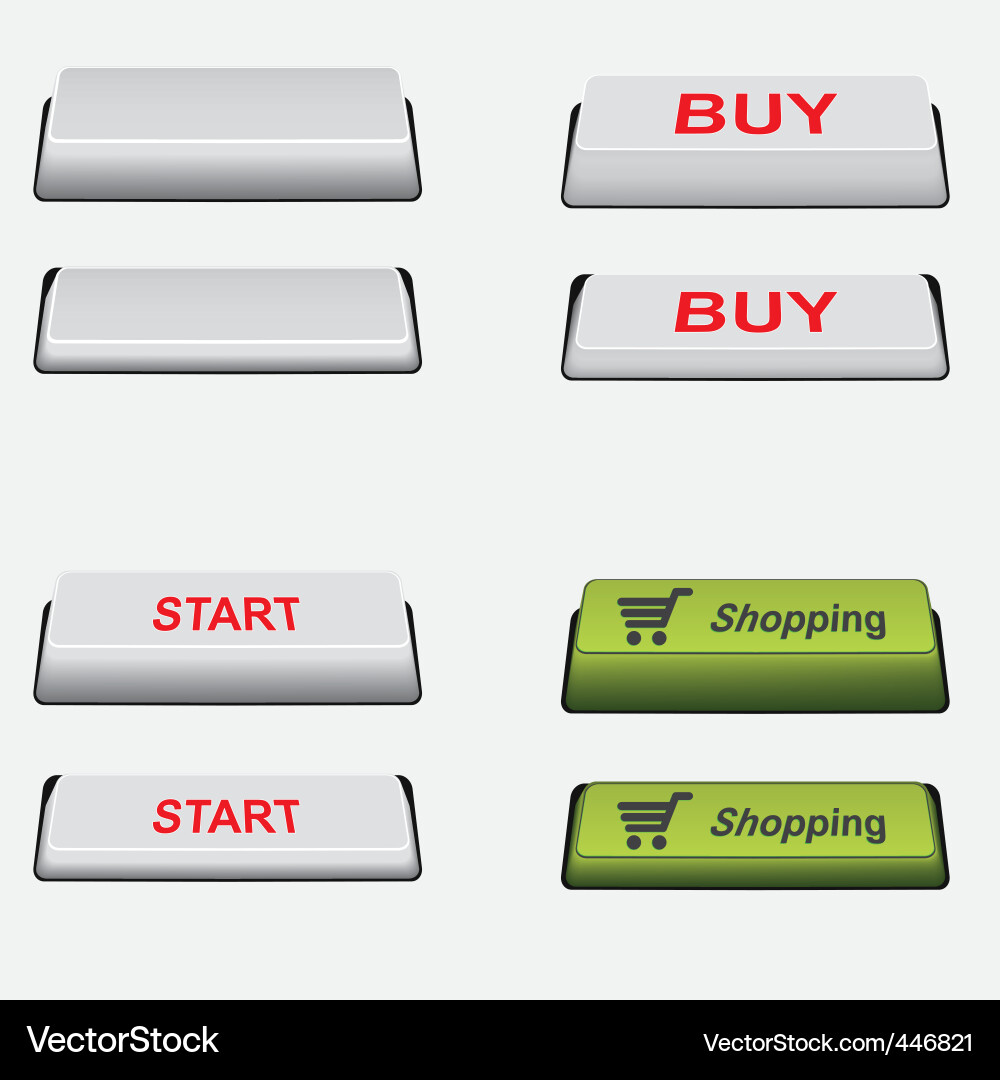 Set button vector image