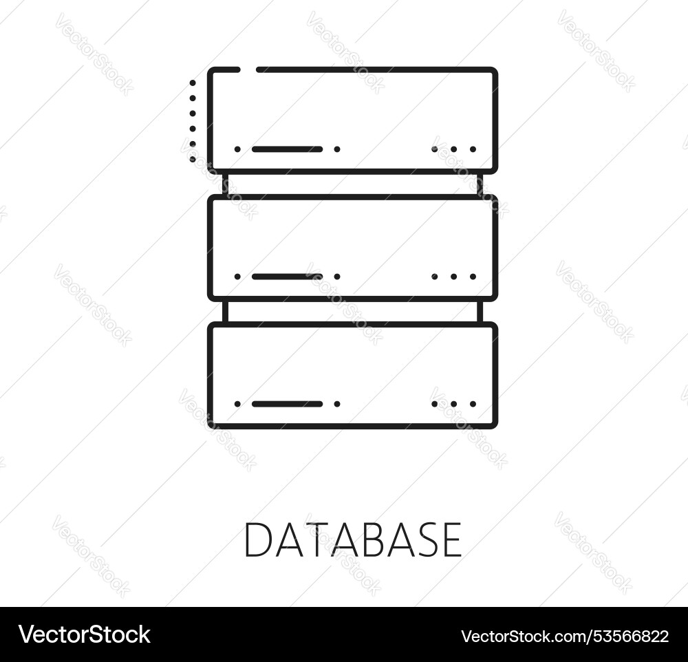 Data Analytics Database Icon vector image