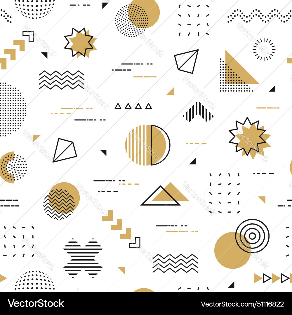 Hipster memphis pattern abstract geometric shapes Hipster memphis pattern abstract geometric shapes vector image