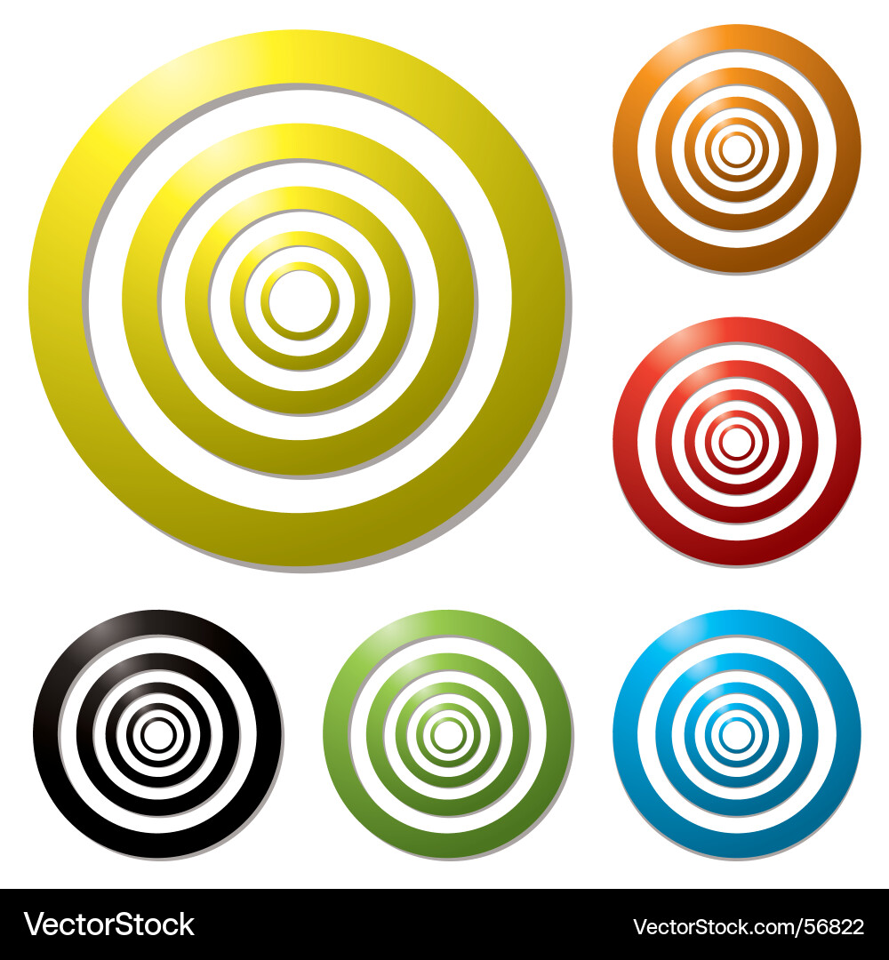 Target Collection - Circular Marks Vector Image