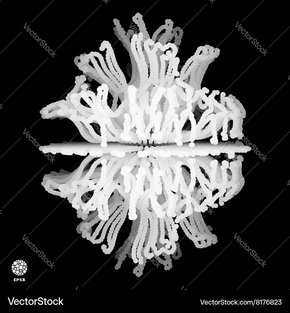 Abstract futuristic design connection structure Vector Image