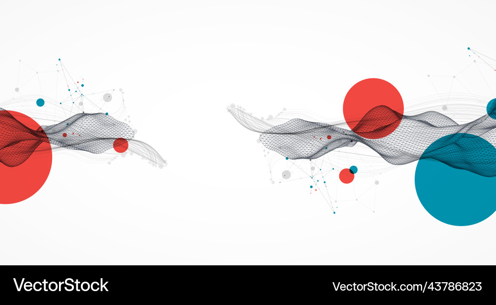 Abstract wave is made in a frame style template Abstract wave is made in a frame style template vector image