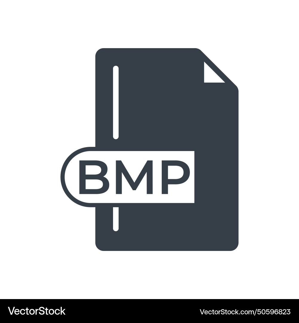 Bmp file format icon bitmap image extension vector image