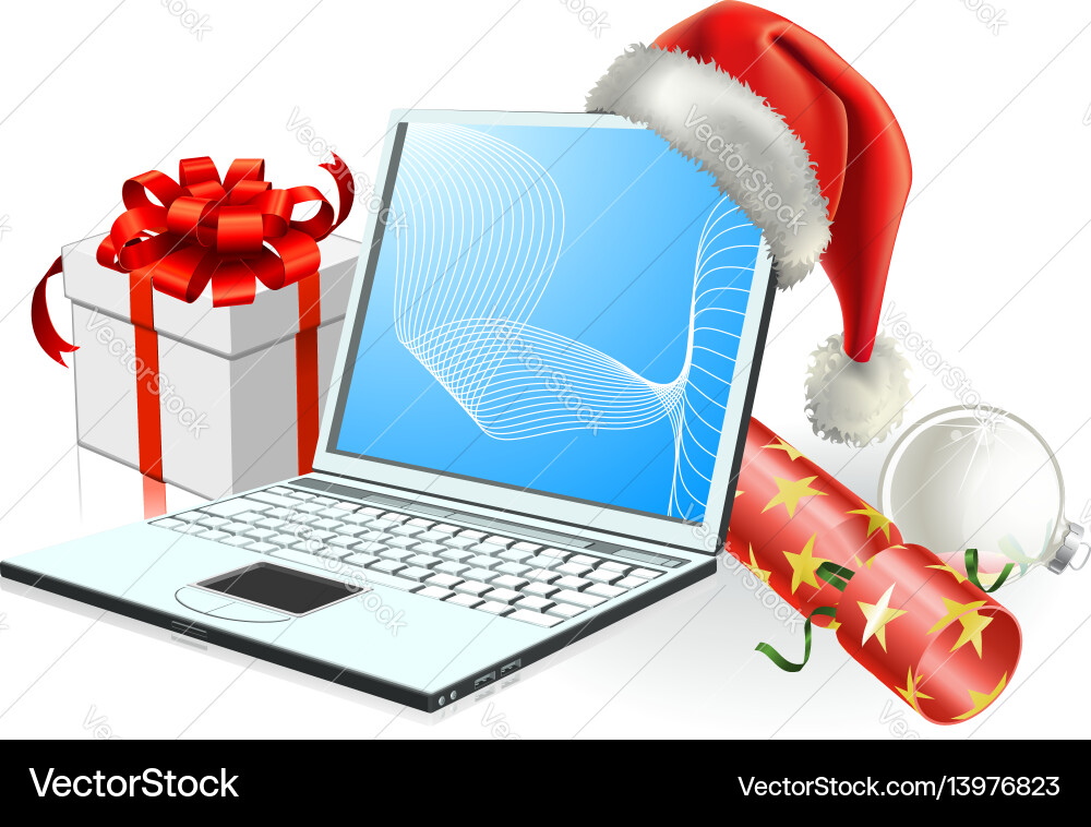 Santa Laptop Vector Images (over 1,100)