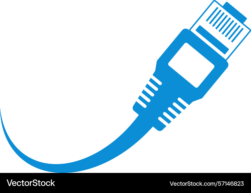 Computer port icon design Vector Image