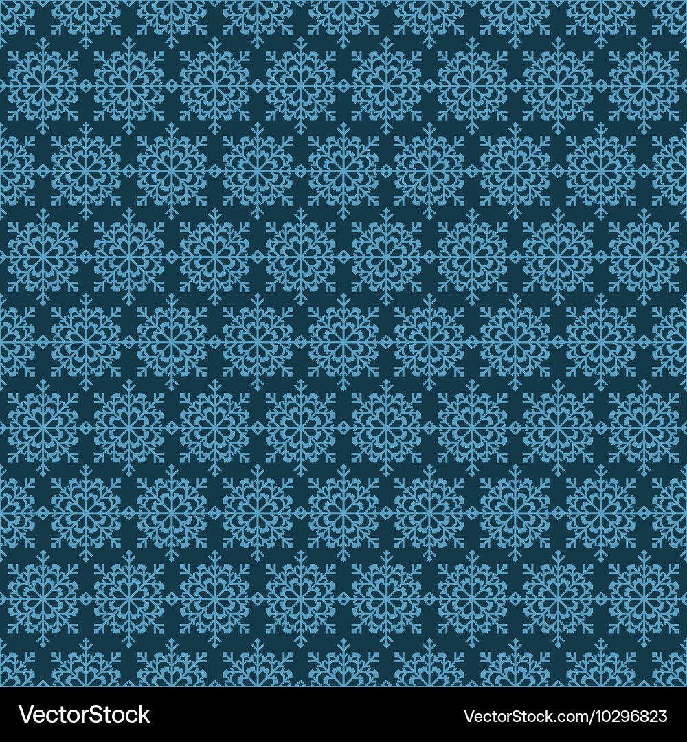 Winter Snowflake Pattern Vector Image