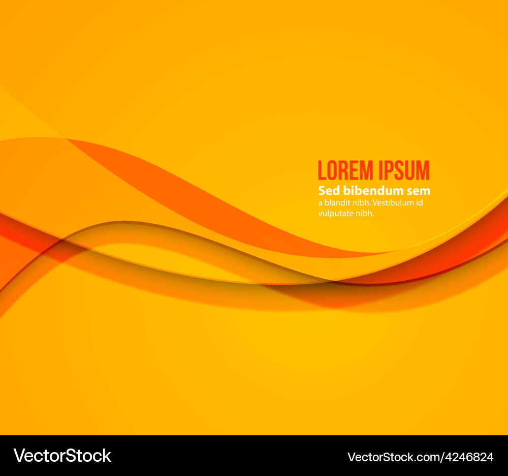 Abstract curved lines background template Vector Image