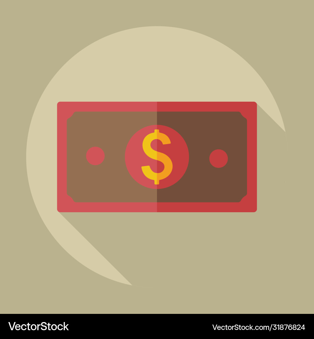 Flat modern design with shadow icons currency unit Flat modern design with shadow icons currency unit Vector Image