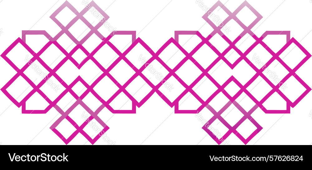 Interlocking diamond pattern abstract background vector image