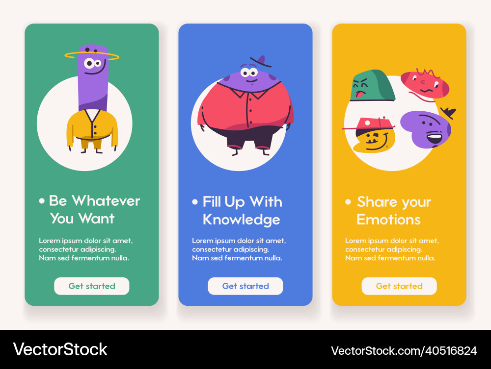 Template design for mobile app page Template design for mobile app page vector image