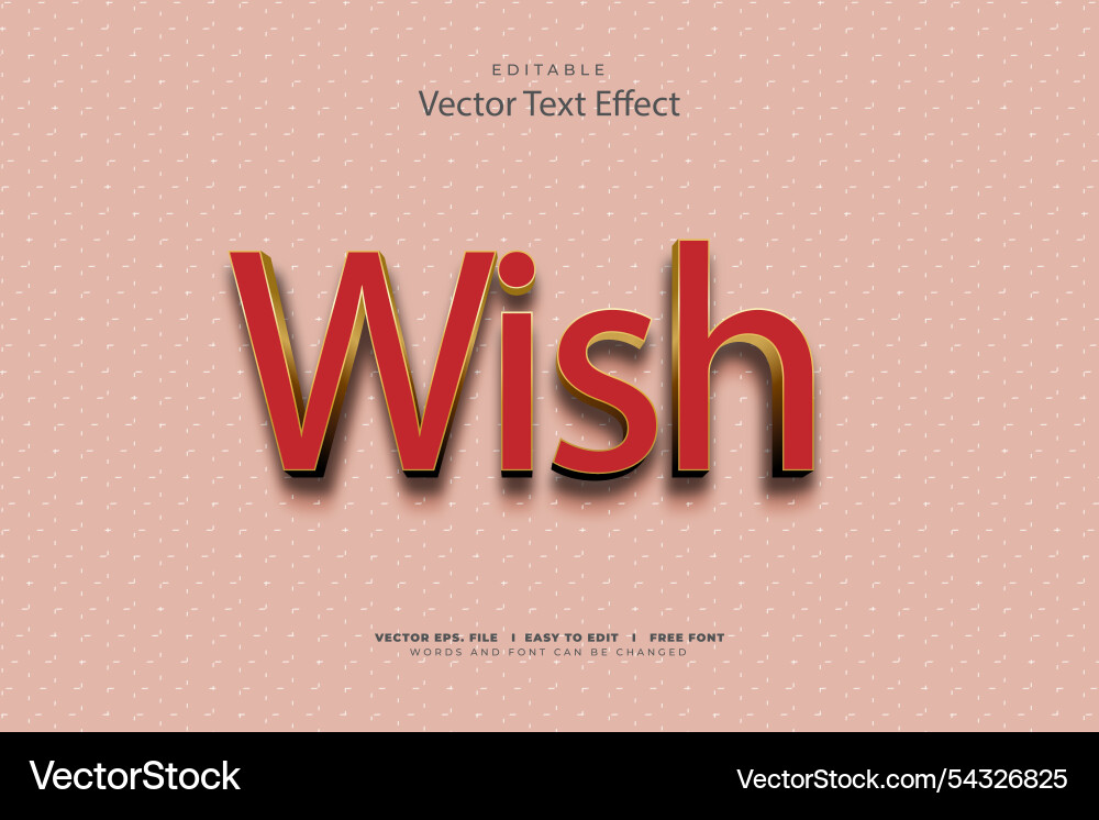 3d text effect editable 3d text effect editable vector image