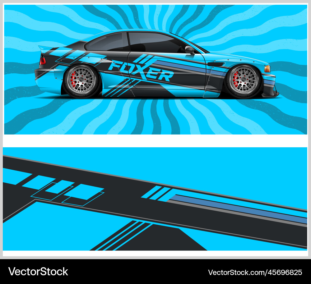Car Wrap Speed Livery Vector Image