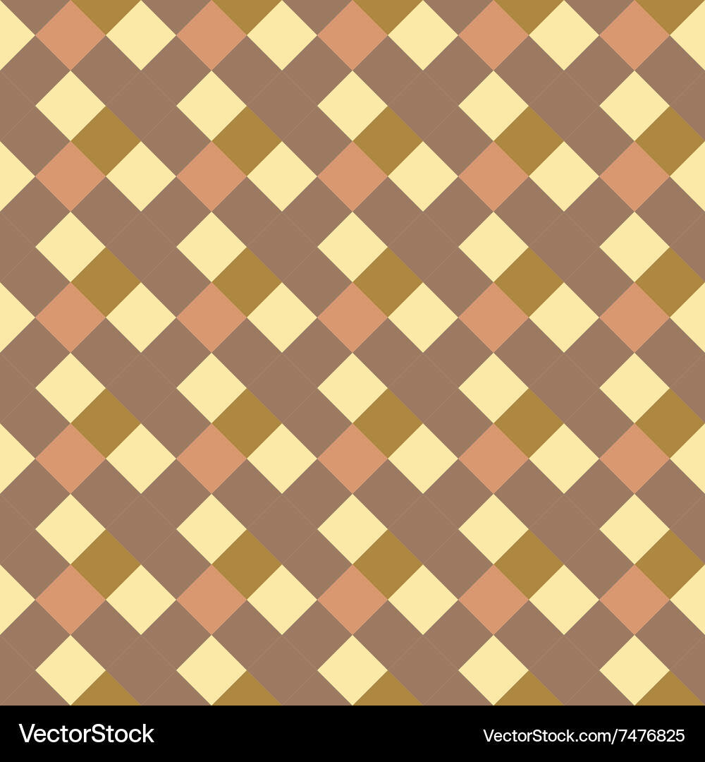 Seamless geometric checked pattern diagonal Vector Image