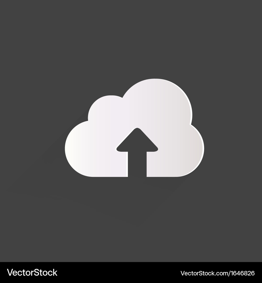 Cloud Upload Icon vector image