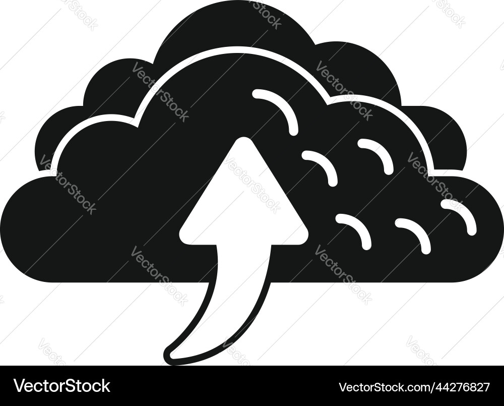 Cloud repost icon simple report chart Cloud repost icon simple report chart vector image