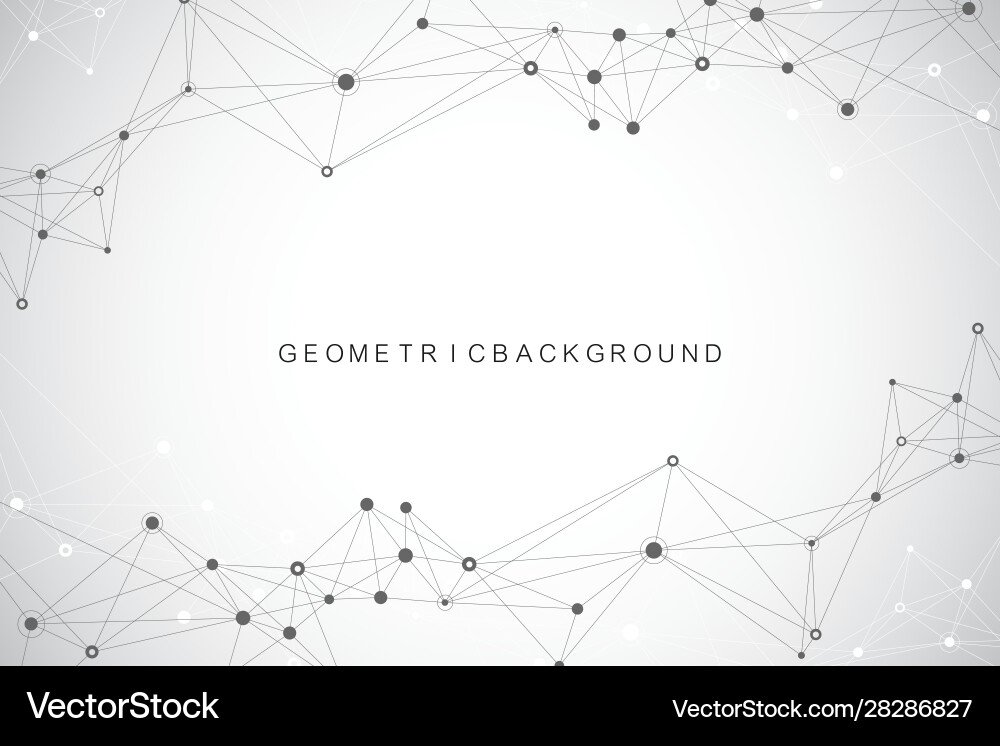 Geometric abstract background with connected line Geometric abstract background with connected line vector image