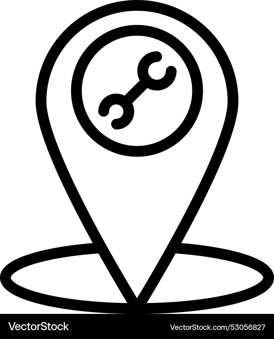 Workshop location icon design vector image