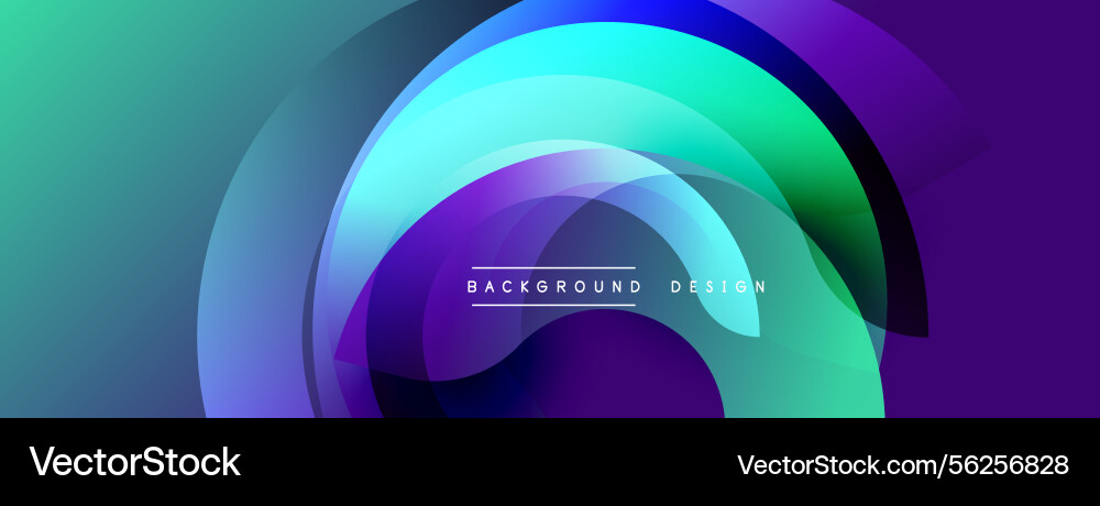 Abstract design features overlapping circular Abstract design features overlapping circular vector image