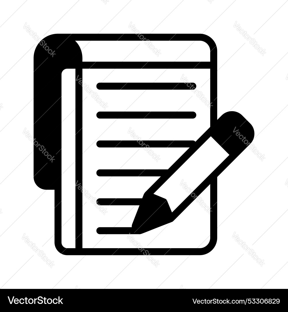Assignment vector image