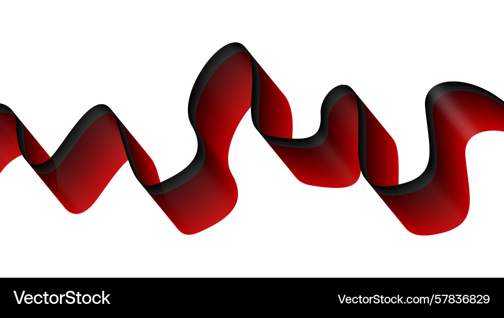Blend flowing curved smooth red abstract design Blend flowing curved smooth red abstract design Vector Image