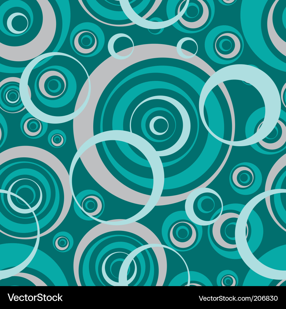 Abstract Green Circular Pattern vector image