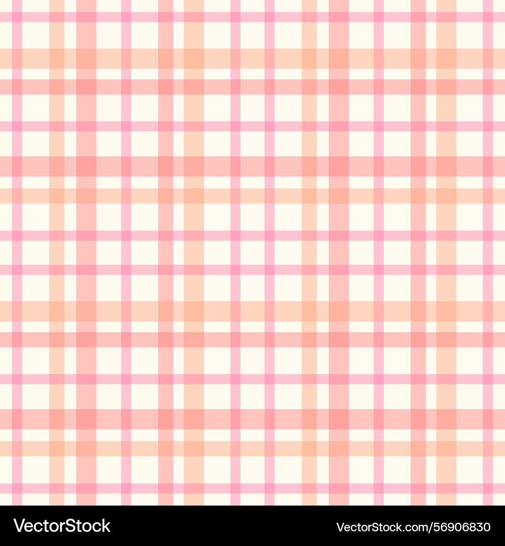 Seamless plaid pattern with intersecting lines vector image