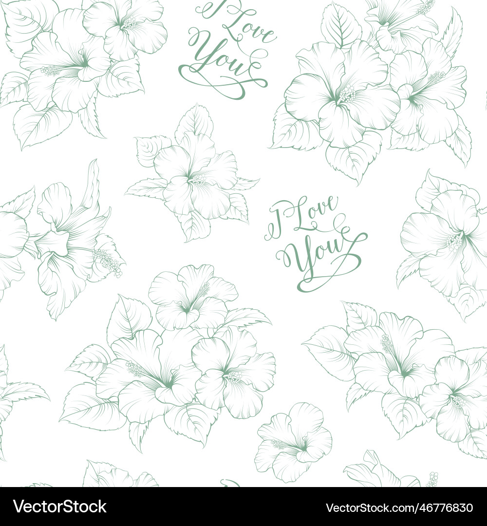 Tropical seamless pattern on white background Tropical seamless pattern on white background Vector Image
