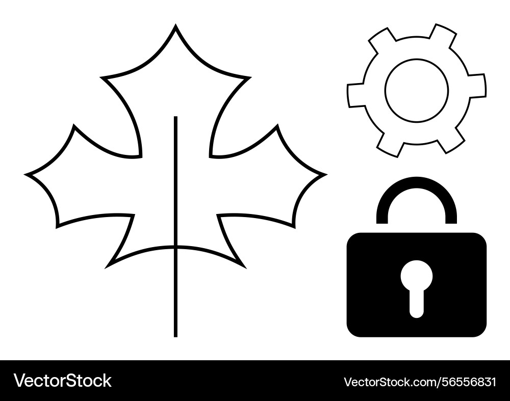 Abstract representation of nature technology Vector Image